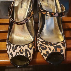 Style and Co Panther print heels shoes size 36,5 or 6.5